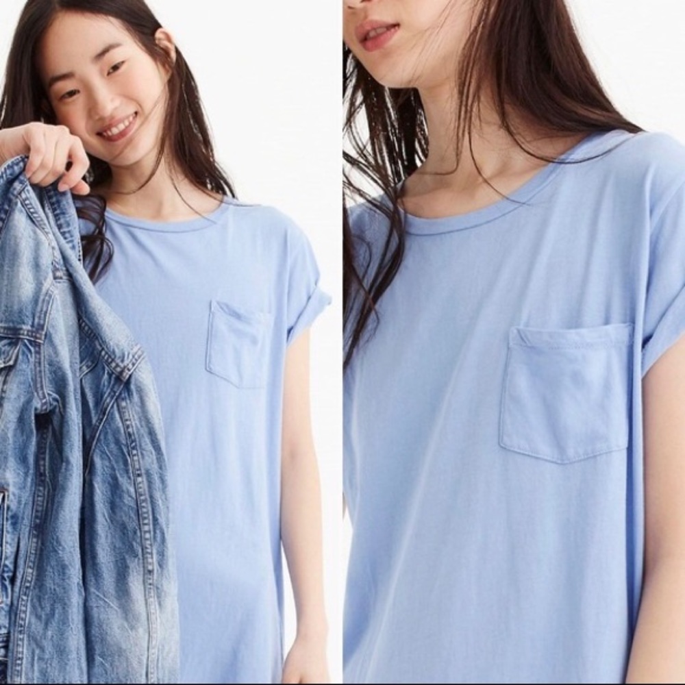 J.Crew Garment Dyed Pocket TShirt Dress